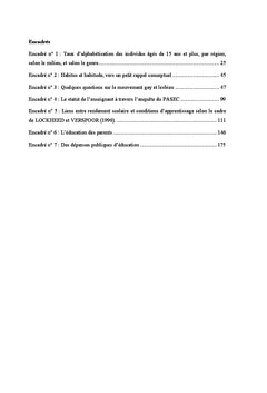 Genre et sens sexue des cursus scolaires