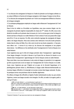 Representations autour de l'oral en contexte scolaire plurilingue