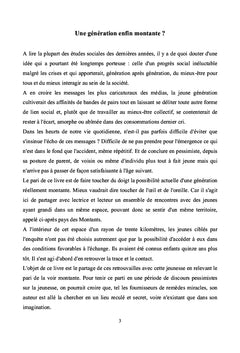 Au pays des Montants - Utopie d'une jeunesse en progrès