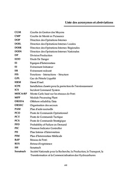 Evaluation de la performance des plans internes d'intervention
