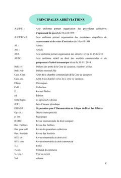 Les masses des obligataires et les procedures collectives OHADA