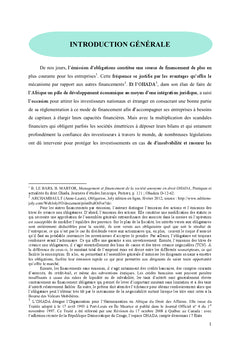 Les masses des obligataires et les procedures collectives OHADA
