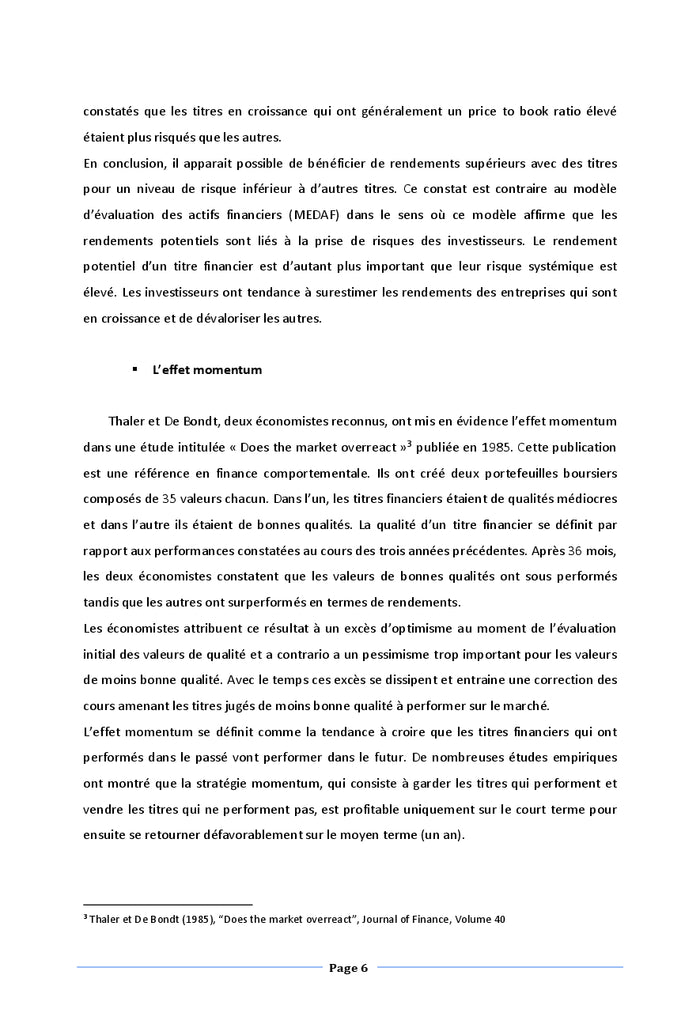 La finance comportementale, le nouveau paradigme financier?
