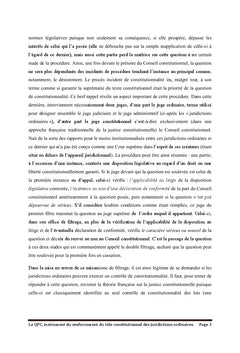 La QPC: instrument de renforcement des juridictions ordinaires