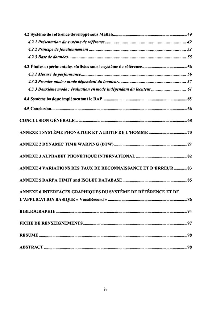 Reconnaissance automatique de mot isolé: modélisation par MMC discret
