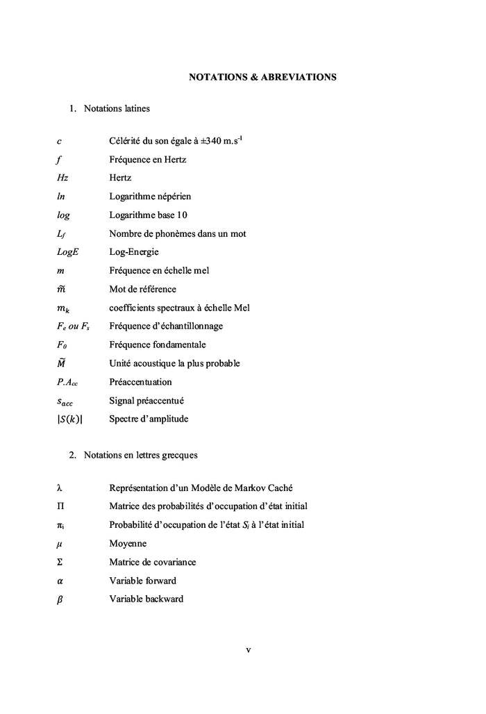 Reconnaissance automatique de mot isolé: modélisation par MMC discret
