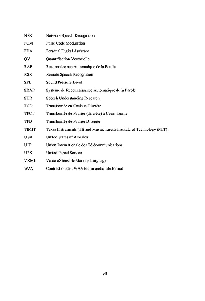 Reconnaissance automatique de mot isolé: modélisation par MMC discret