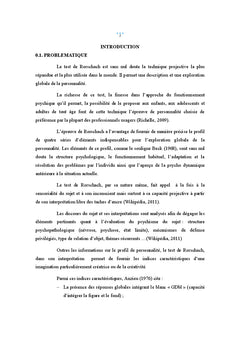 La validité du test de Rorschach comme mesure de la pensée divergente