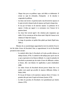 La validité du test de Rorschach comme mesure de la pensée divergente