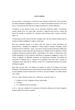 Optimisation du confort des maisons tropicales en briques stabilisees