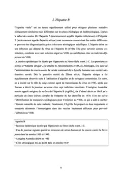 La vaccination infantile et l'hépatite B