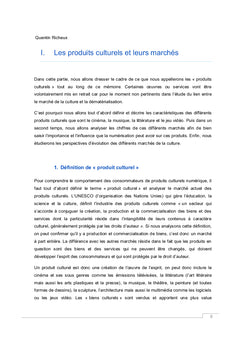 La dematerialisation des produits culturels