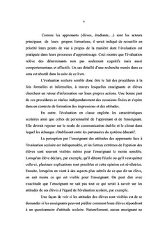 Dynamique affective dans l'évaluation des apprentissages scolaires