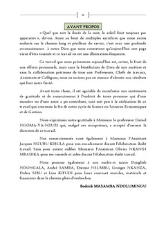 Microfinance et financement de Micro entreprises en RD Congo