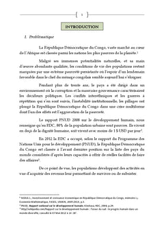 Microfinance et financement de Micro entreprises en RD Congo