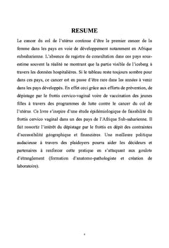 Depistage de masse par le frottis cervico-vaginal