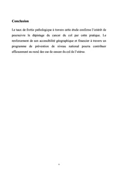 Depistage de masse par le frottis cervico-vaginal