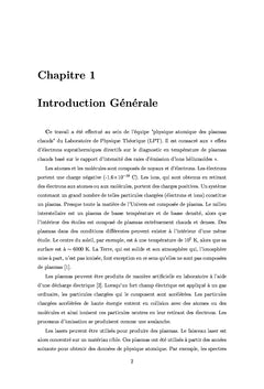 Effets d'e suprathermiques directifs sur le diagnostic en T de plasmas