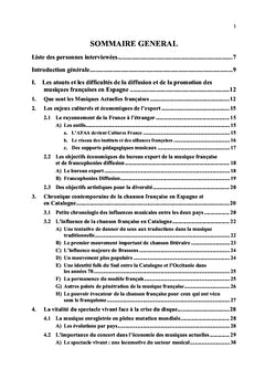 La diffusion & la promotion des musiques françaises en Espagne