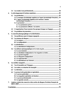 La diffusion & la promotion des musiques françaises en Espagne
