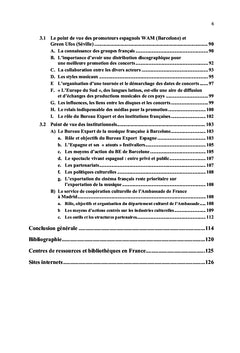 La diffusion & la promotion des musiques françaises en Espagne