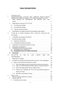 Dommages radio-induits par des électrons de différentes énergies