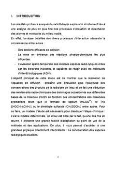 Dommages radio-induits par des électrons de différentes énergies