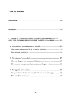 Le sentiment d'urgence écologique des étudiants de Sciences Po Lille