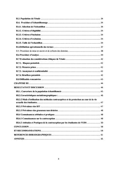 Besoins en interventions pour améliorer l'accès à la contraception