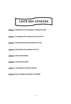 Besoins en interventions pour améliorer l'accès à la contraception