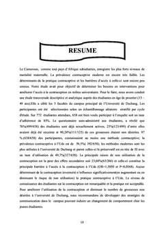 Besoins en interventions pour améliorer l'accès à la contraception