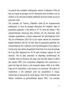 Les risques du metier: contamination et succes de prevention