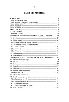 Rapport sur l'etat de l'environnement en Guinee en 2014