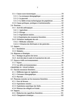 Rapport sur l'etat de l'environnement en Guinee en 2014