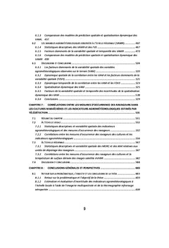 Télédétection, indicateurs agrométéorologiques et lutte phytosanitaire