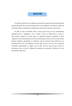 Jeux et enjeux des grandes puissances au cours du printemps arabe