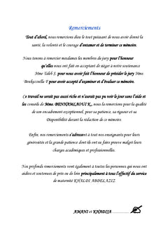 Etat nutritionnel et anemie chez des enfants de 1 A 24 mois A Tebessa