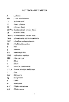 Performances zootechniques du lapin de population locale en Algerie