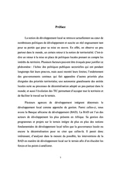 Défis de développement local en Afrique subsaharienne