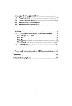 Défis de développement local en Afrique subsaharienne