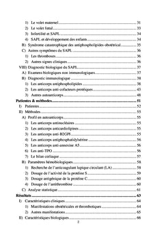 Profil en auto-anticorps et pathologie obstétricale