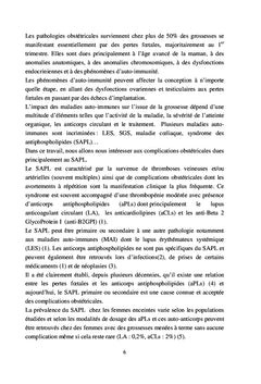 Profil en auto-anticorps et pathologie obstétricale