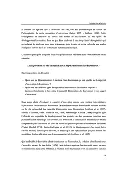 La relation client-fournisseur et l'innovation fournisseur