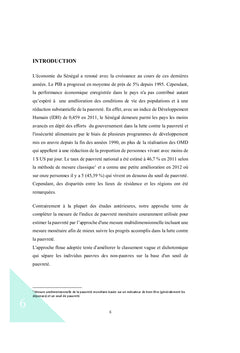 Mesure et Analyse de la Pauvreté au Sénégal