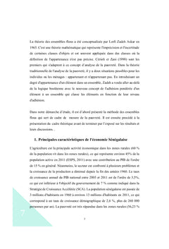 Mesure et Analyse de la Pauvreté au Sénégal