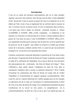 Constitutionnalisation du droit de l'eau et Souveraineté des Etats