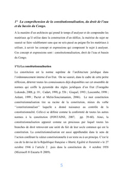 Constitutionnalisation du droit de l'eau et Souveraineté des Etats