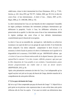 Constitutionnalisation du droit de l'eau et Souveraineté des Etats