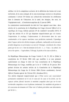 Constitutionnalisation du droit de l'eau et Souveraineté des Etats