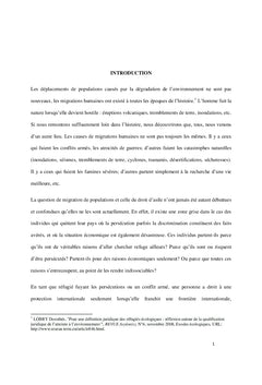 Régime international des droits de l'homme à l'épreuve du climat